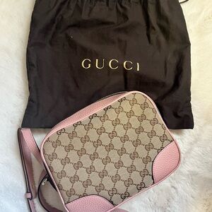 Gucci Pink and Beige Crossbody Bag